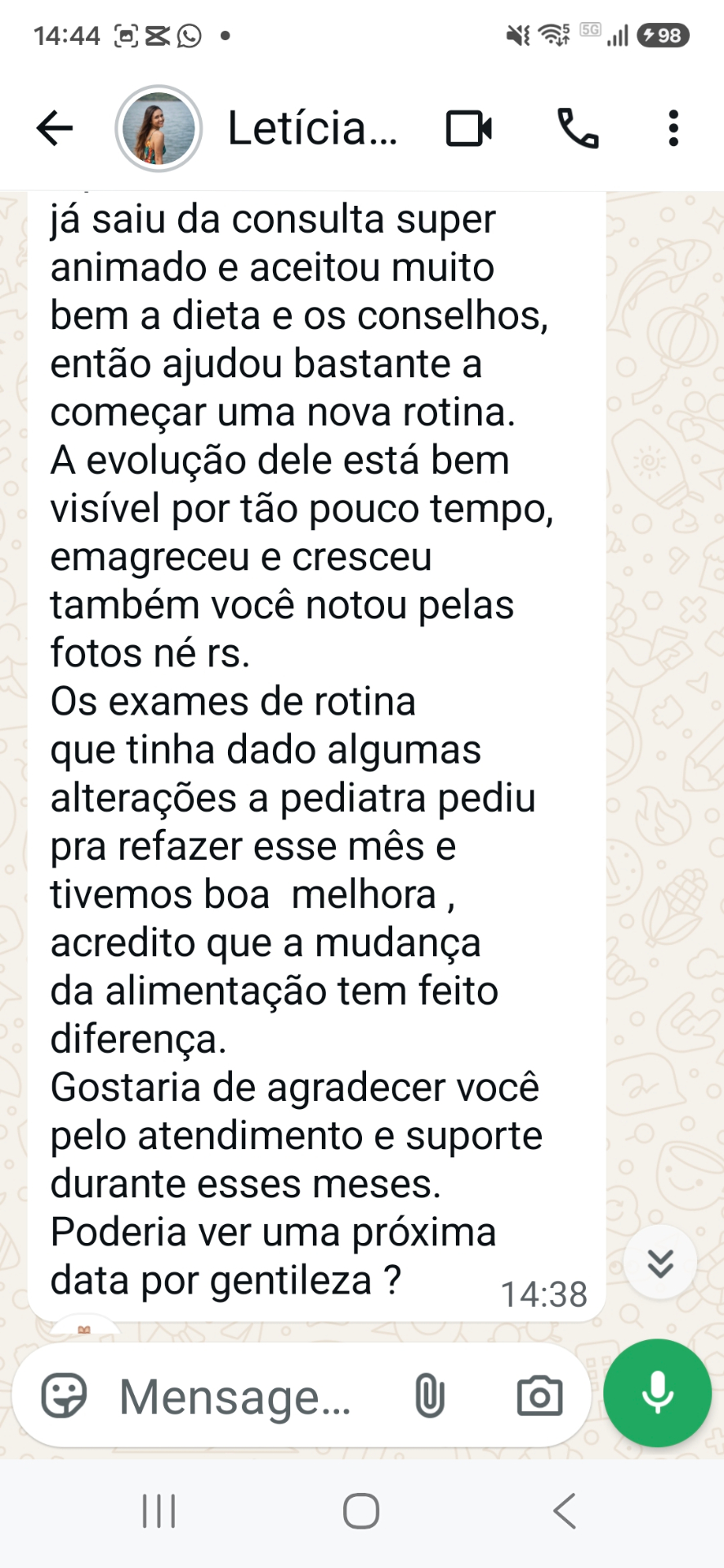 Depoimento de Letícia, mãe do João — parte 2